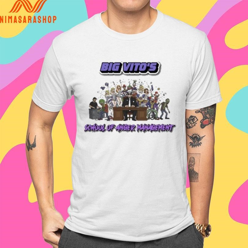 Big Vito’s School Of Anger Management Juggalo Championship Wrestling Shirts