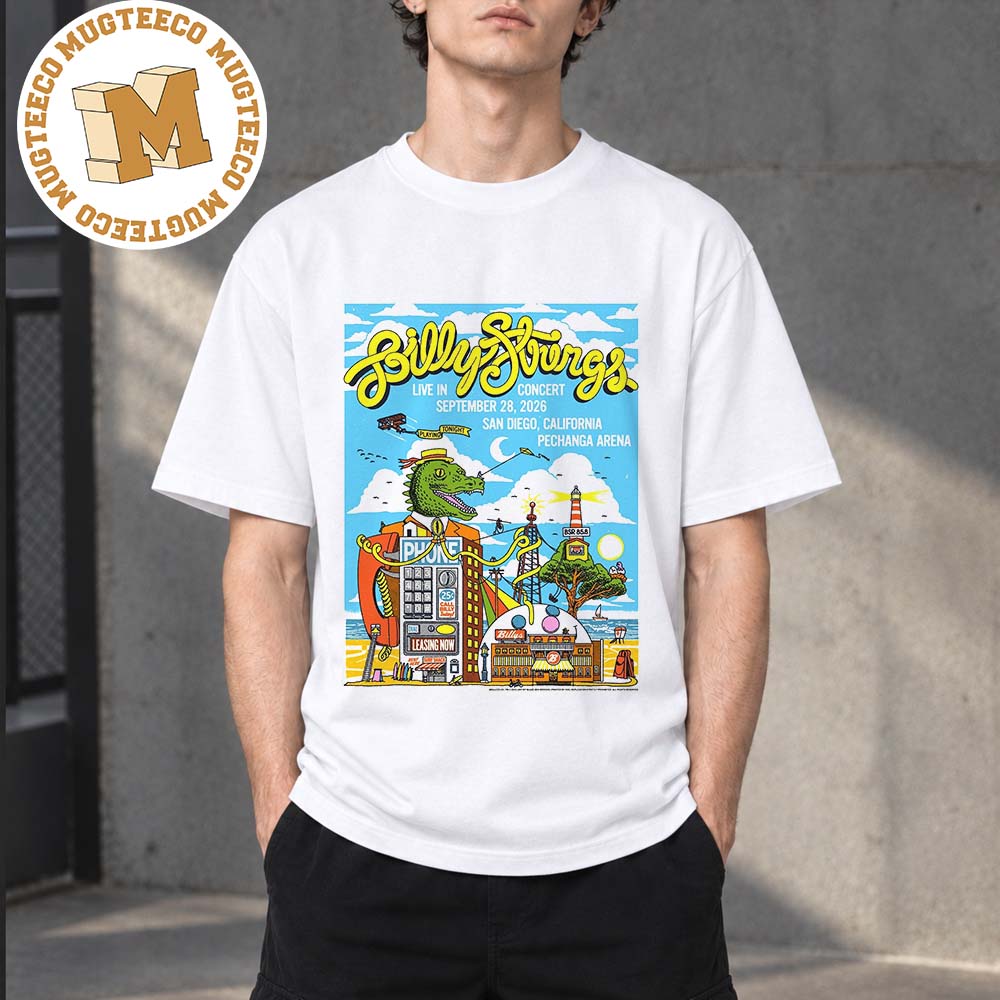 Billy Strings Live In Concert San Diego CA 2026 Event Poster At Pechanga Arena On September 28 2026 Unisex T-Shirt
