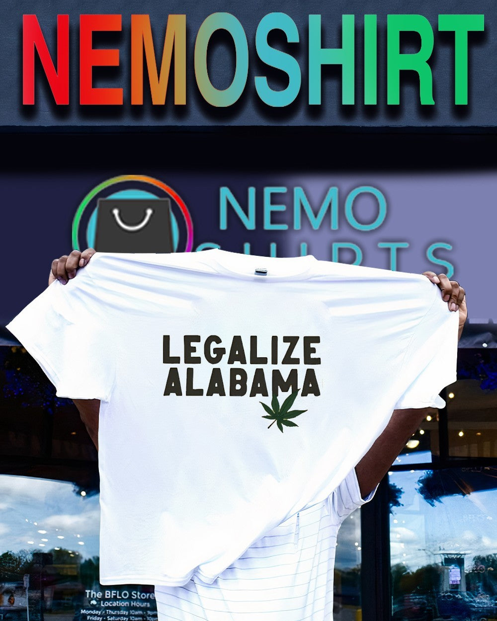 Birmingham Mayor wearing legalize Alabama shirt