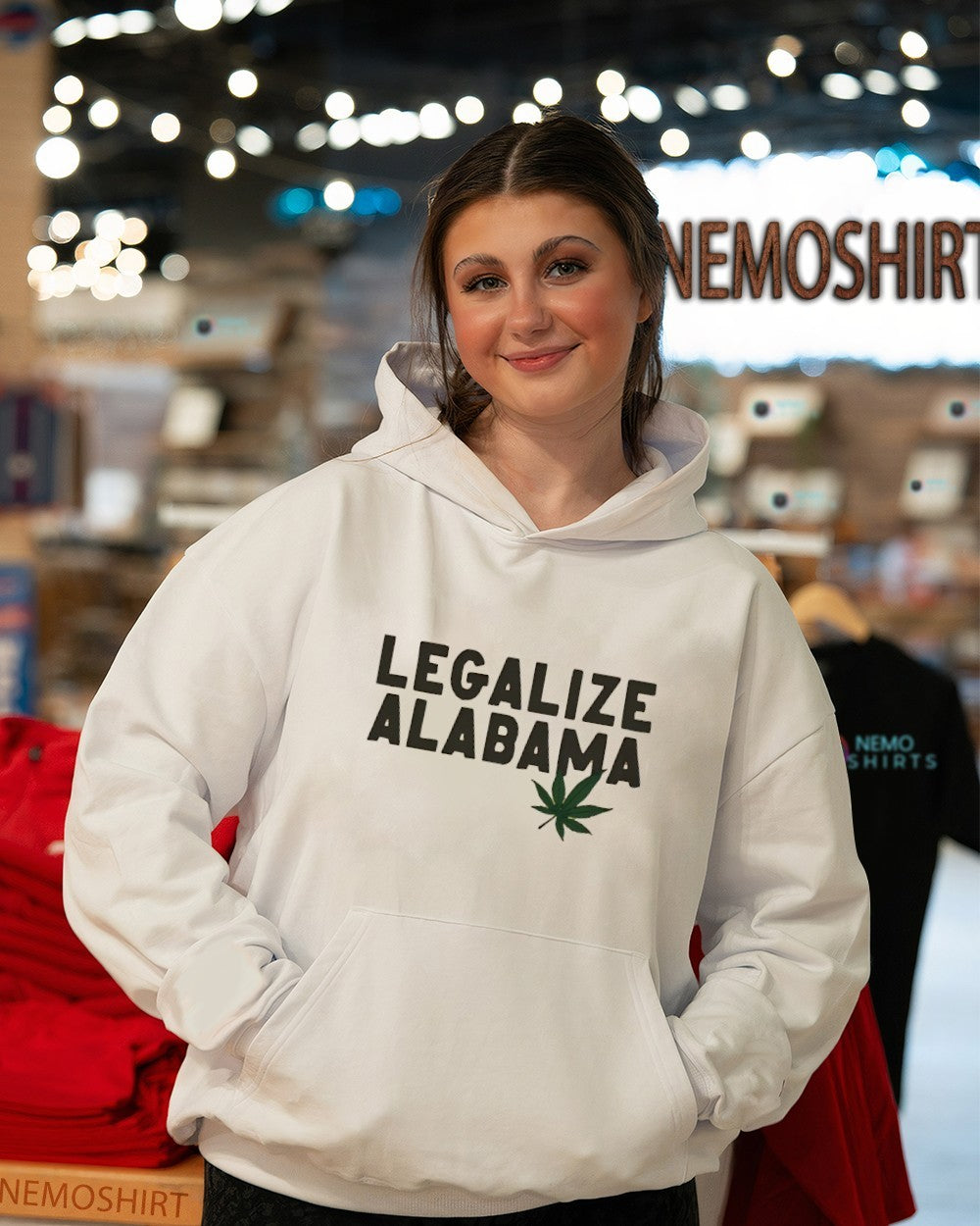 Birmingham Mayor wearing legalize Alabama shirt