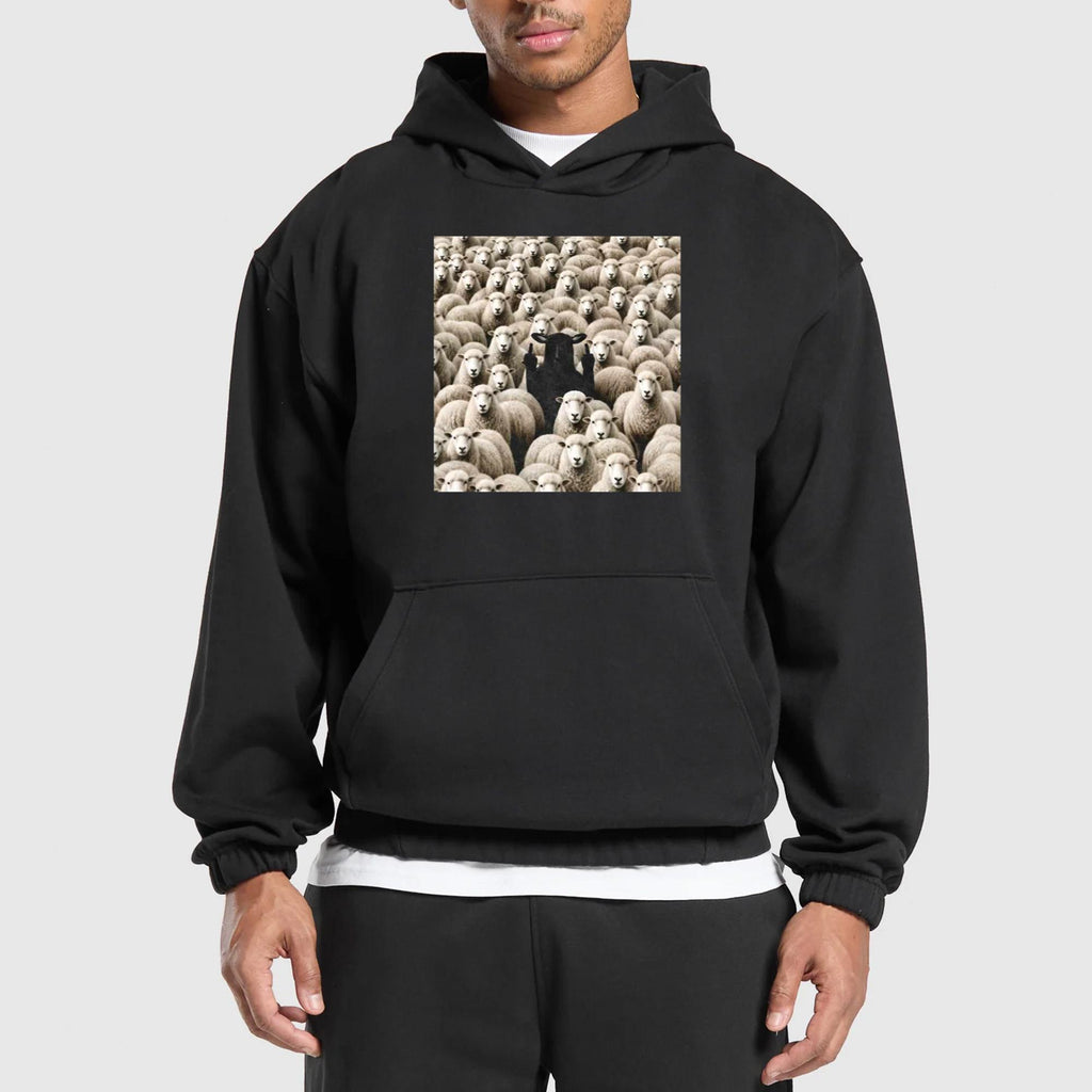 Black Sheep Flipping Off Shirt
