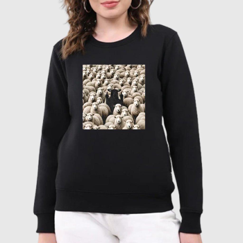 Black Sheep Flipping Off Shirt