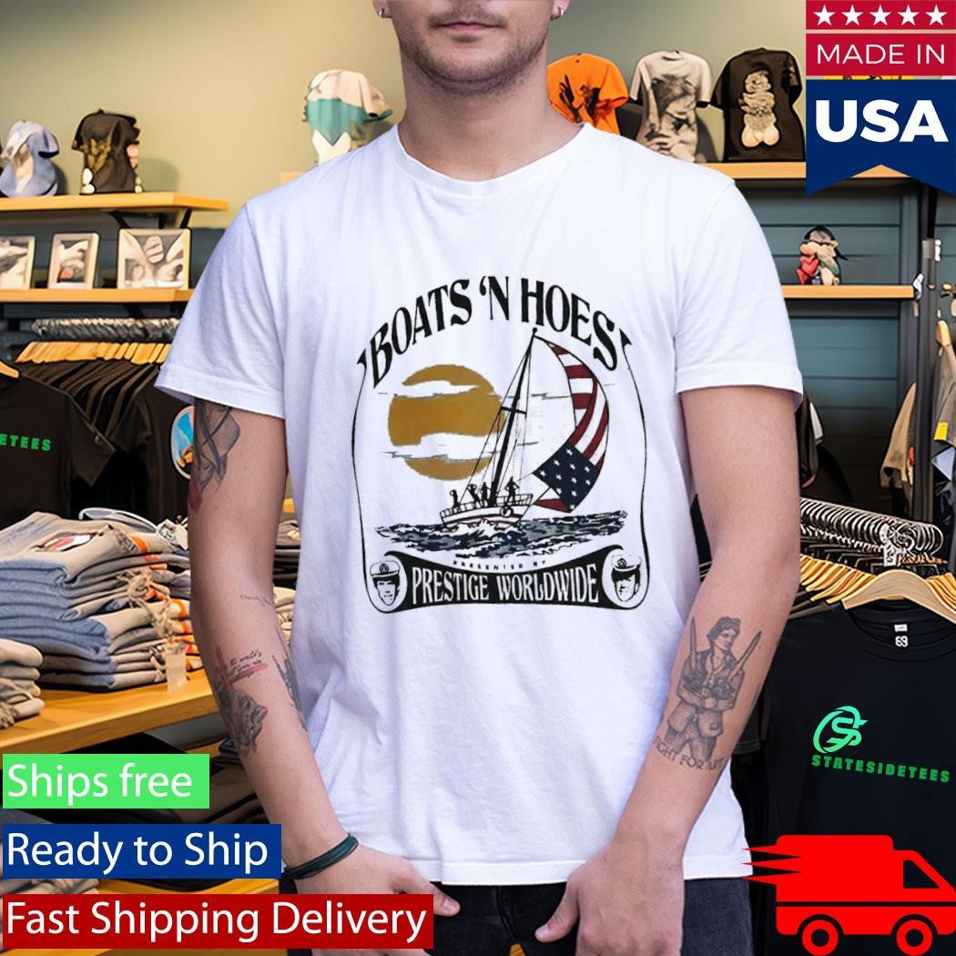 Boats N Hoes Presented By Prestige Worldwide Flag Usa Shirt