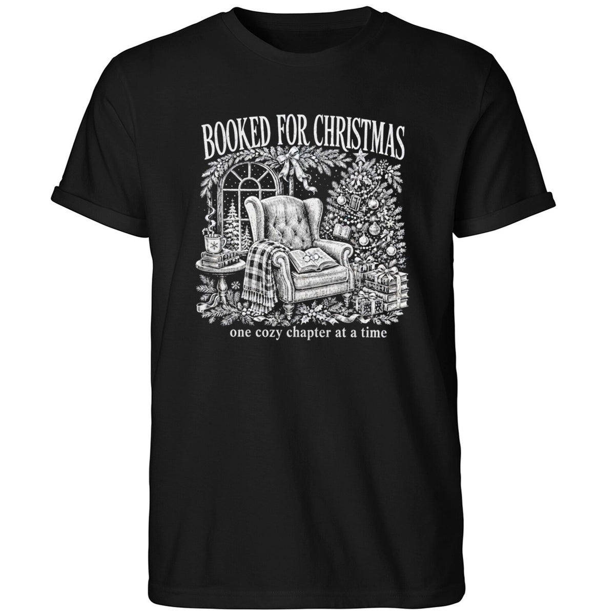 Booked For Christmas One Cozy Chapter At A Time Shirt
