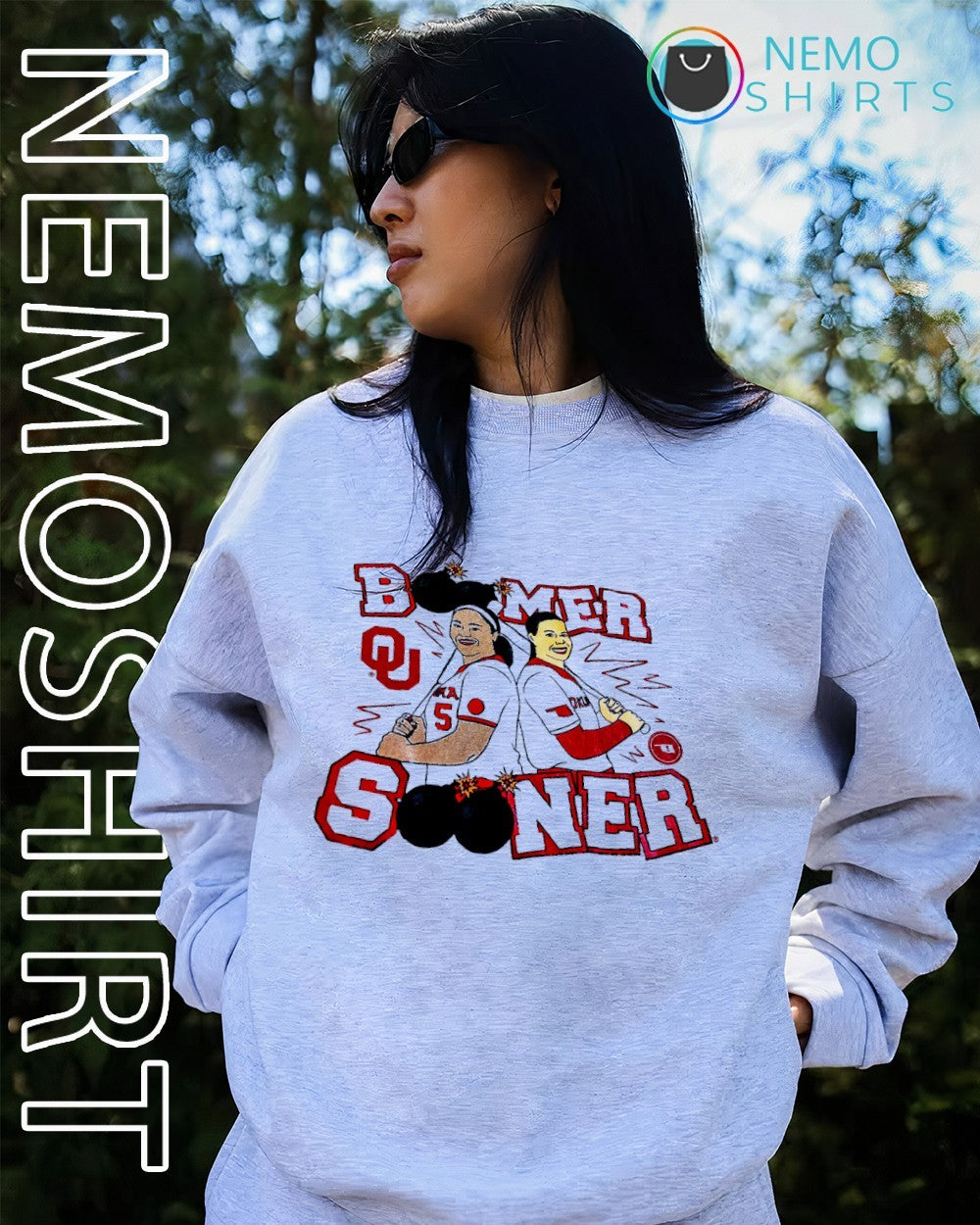 Boomer Sooner Oklahoma Sooners player graphic shirt