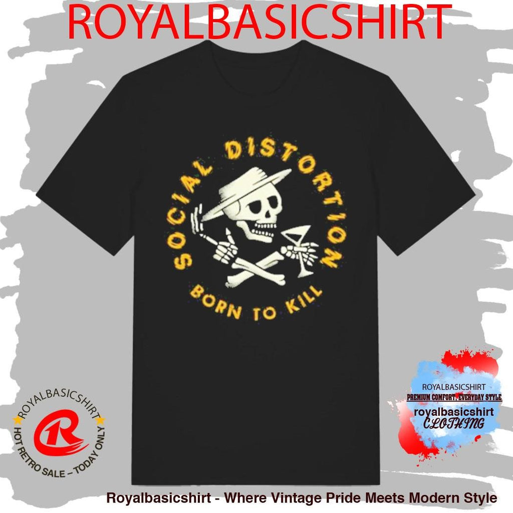 Born To Kill Crossed Skelly Emblem T-Shirt
