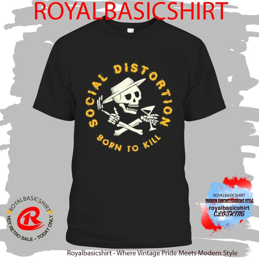 Born To Kill Crossed Skelly Emblem T-Shirt
