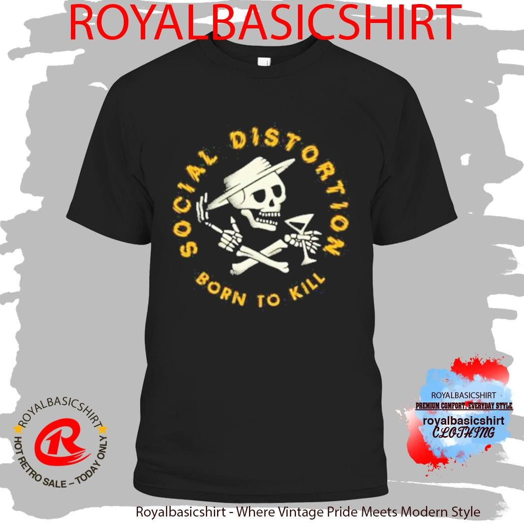 Born To Kill Crossed Skelly Emblem T-Shirt