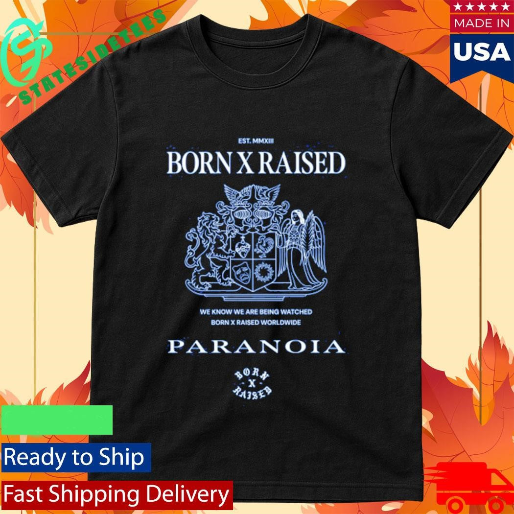 Born X Raised Paranoia Crest Shirt