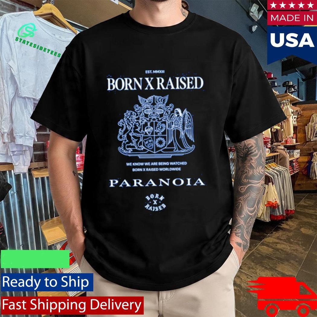 Born X Raised Paranoia Crest Shirt