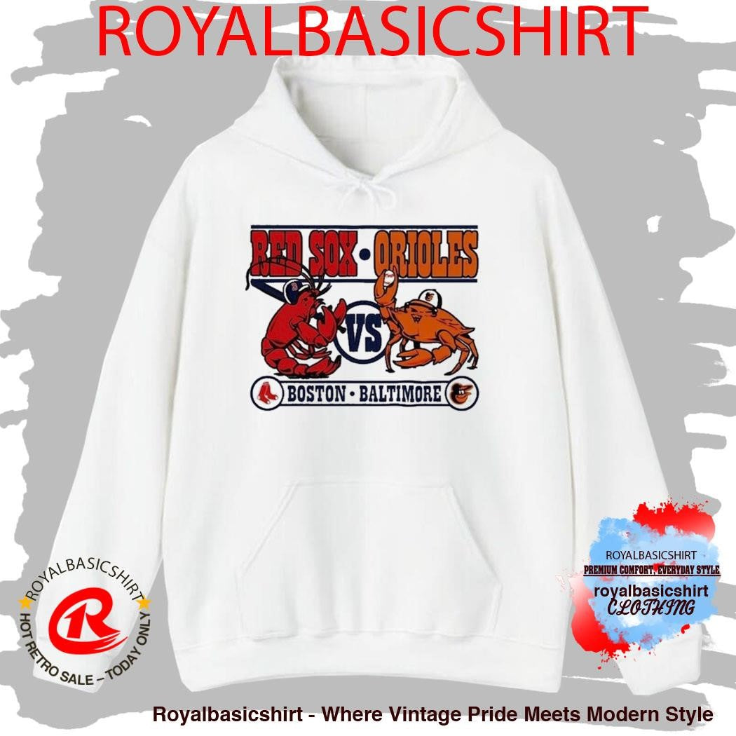 Boston Red Sox Vs Baltimore Orioles Lobster and Crab Shirt