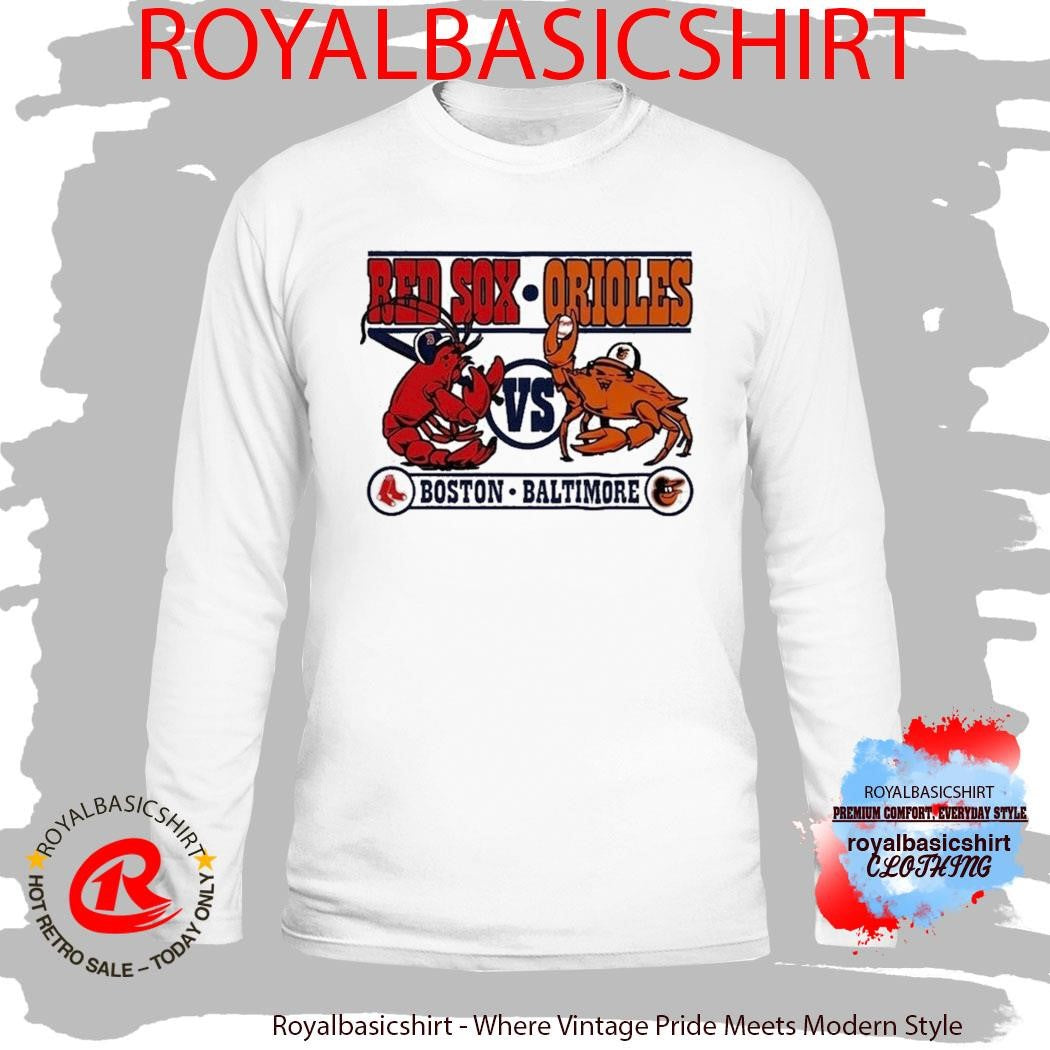 Boston Red Sox Vs Baltimore Orioles Lobster and Crab Shirt