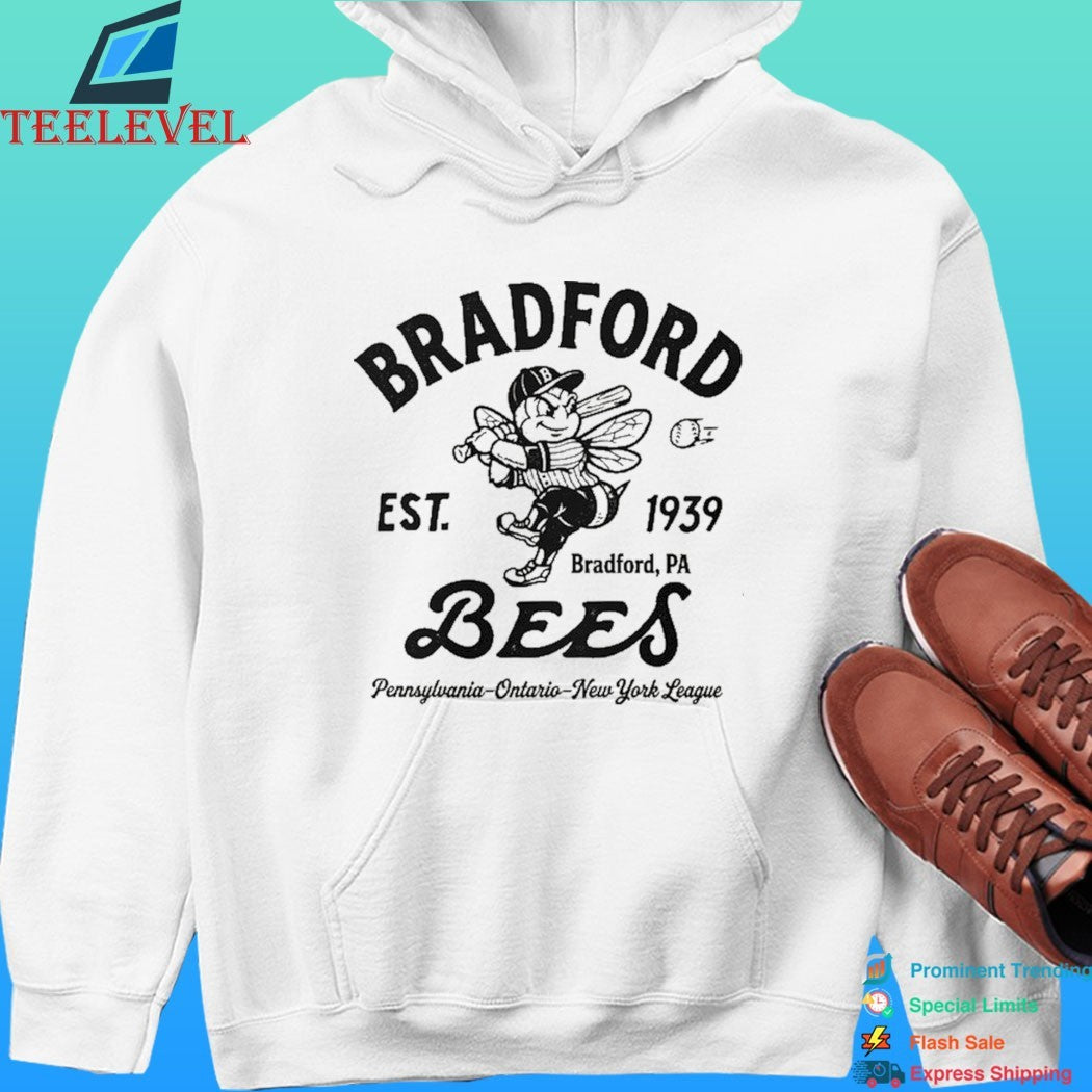 Bradford Bees Baseball Bradford Pa Est 1939 Pennsylvania Ontario New York League Shirt
