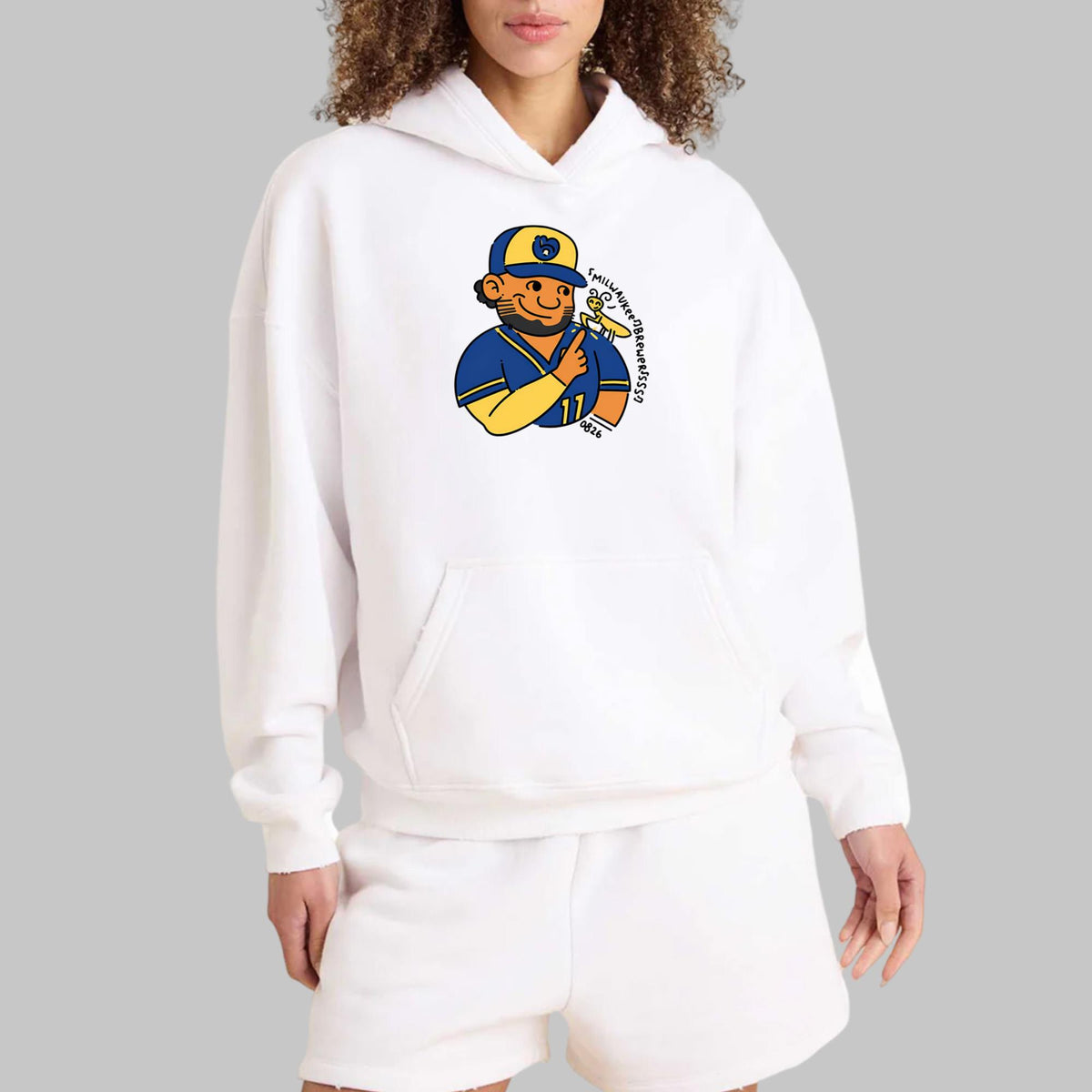 Brewers Jackson Chourio Cartoon Baseball Shirt