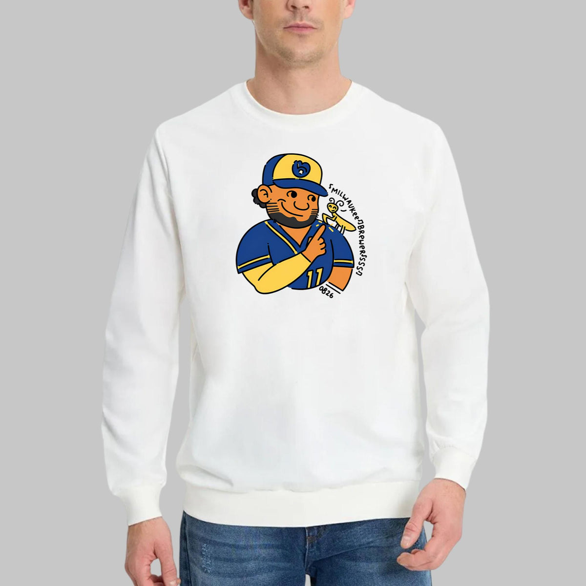 Brewers Jackson Chourio Cartoon Baseball Shirt