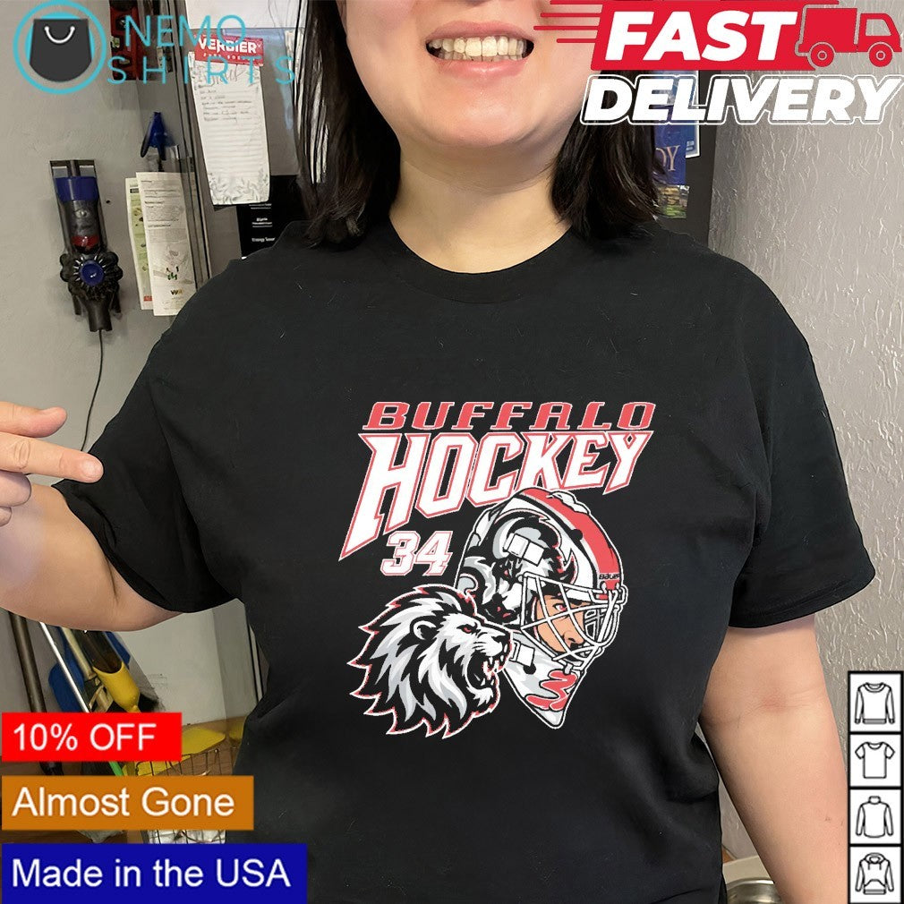 Buffalo Hockey 34 The Lyons Den shirt