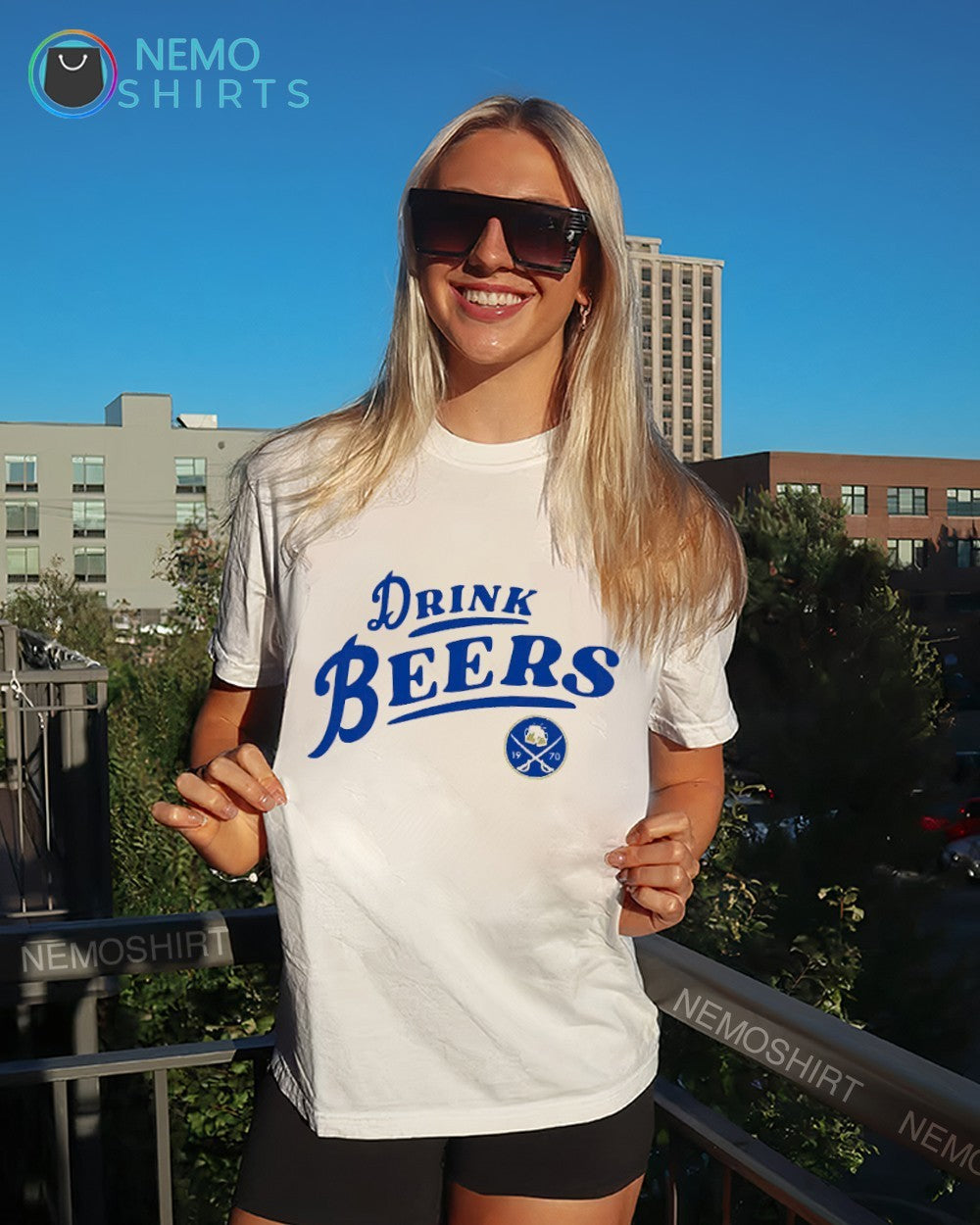 Buffalo Sabres hockey drink beers est 1970 shirt