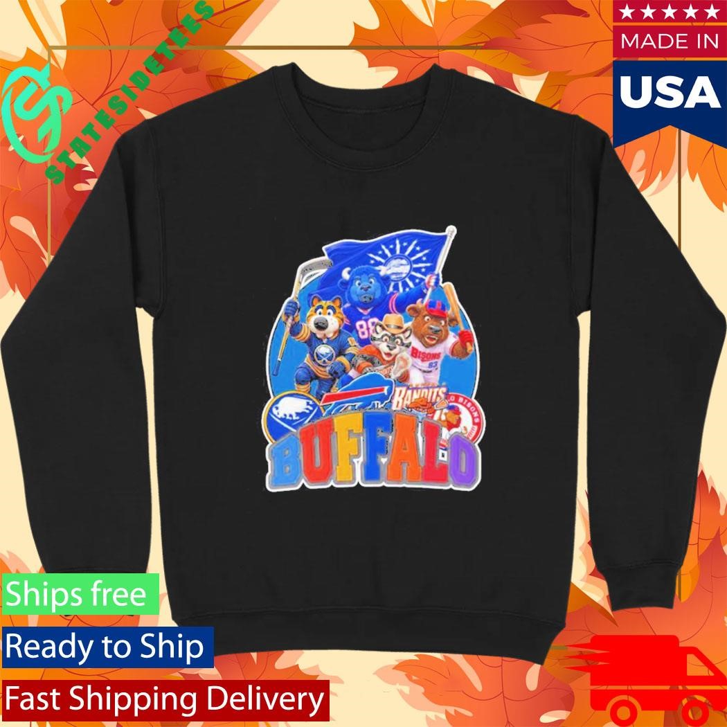 Buffalo sports mascot squad flag Shirt