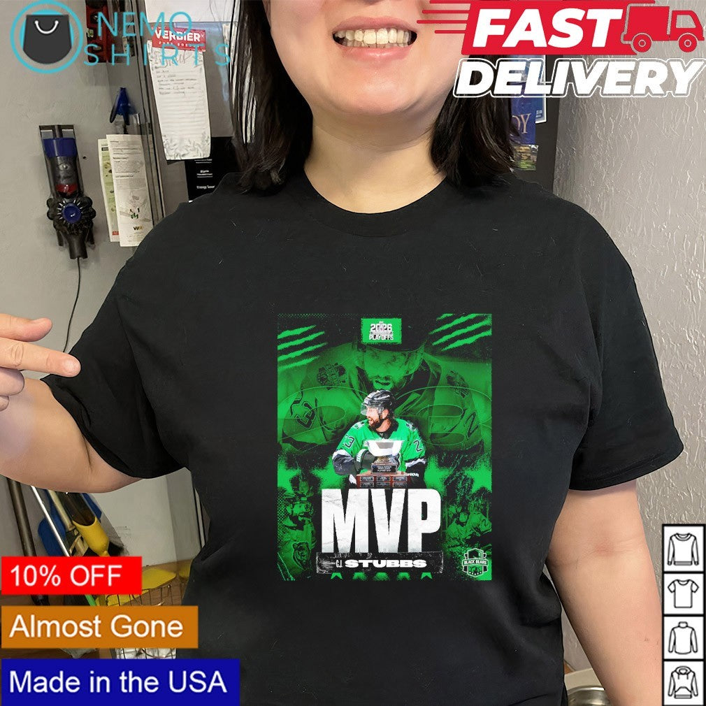 C.J. Stubbs Binghamton Black Bears MVP 2026 Commissioner’s Cup Playoff shirt