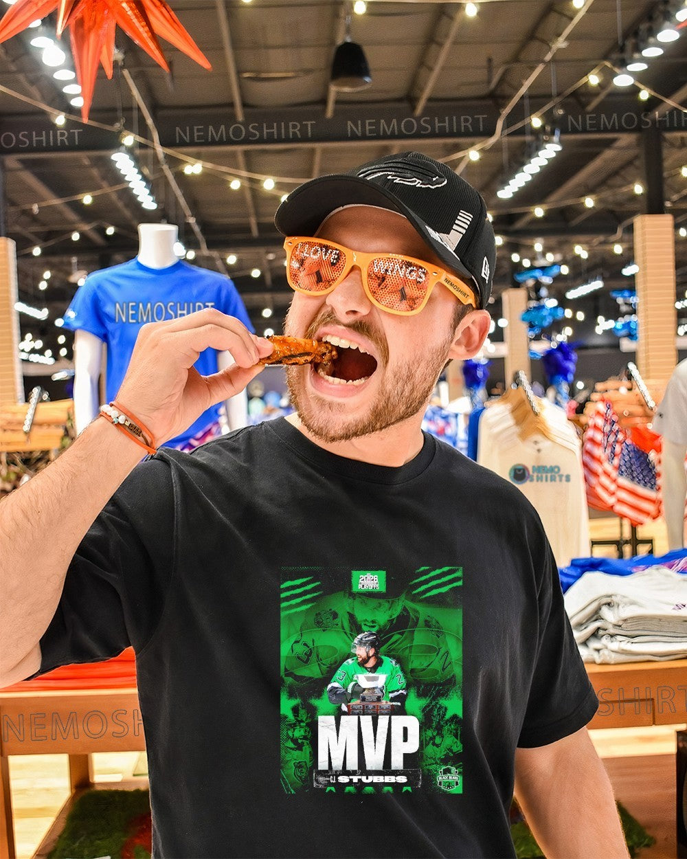 C.J. Stubbs Binghamton Black Bears MVP 2026 Commissioner’s Cup Playoff shirt
