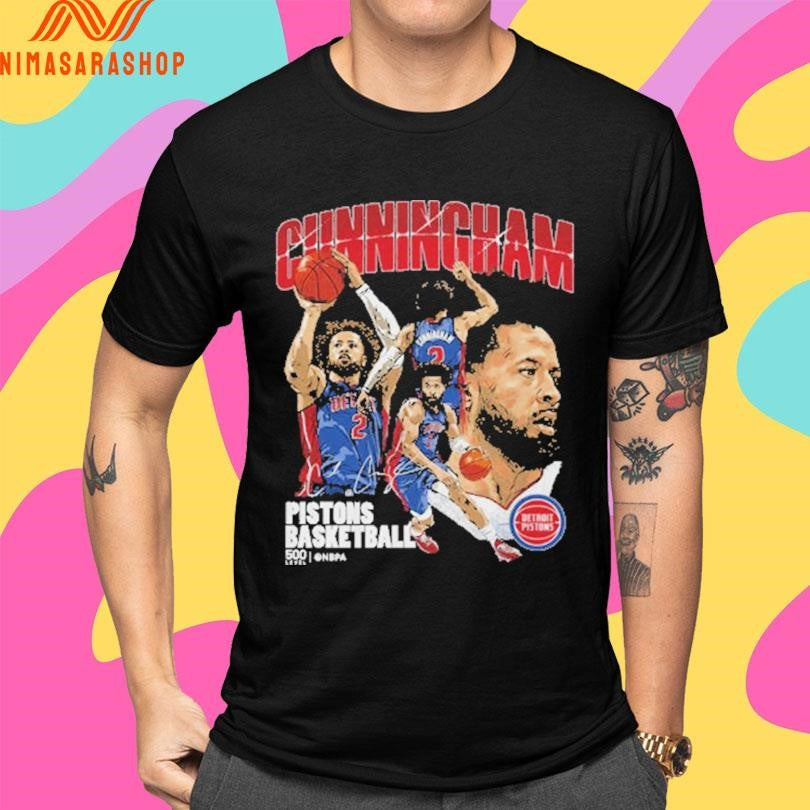 Cade Cunningham Detroit Pistons Basketball Collage Shirts
