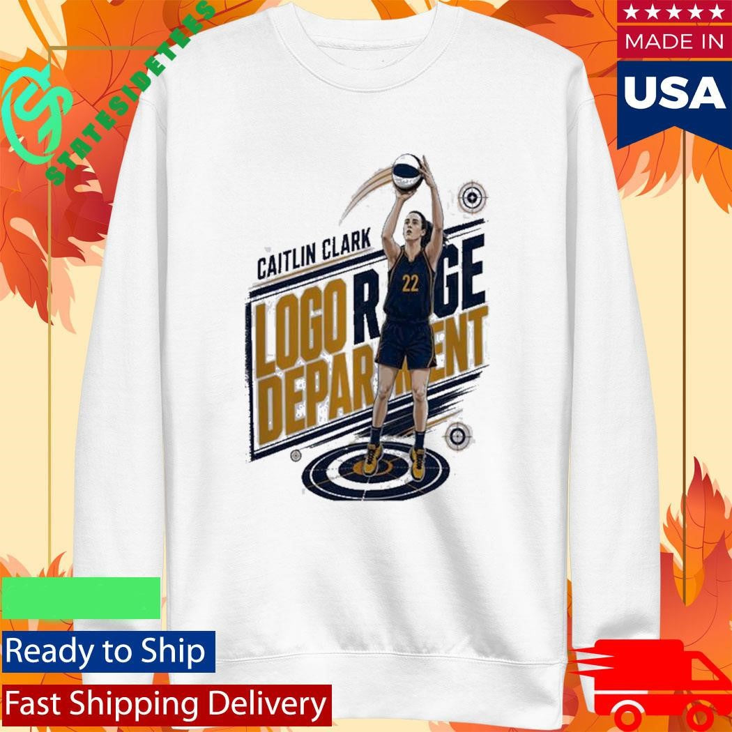 Caitlin Clark number 22 of Indiana Fever WNBA logo range depar went Shirt