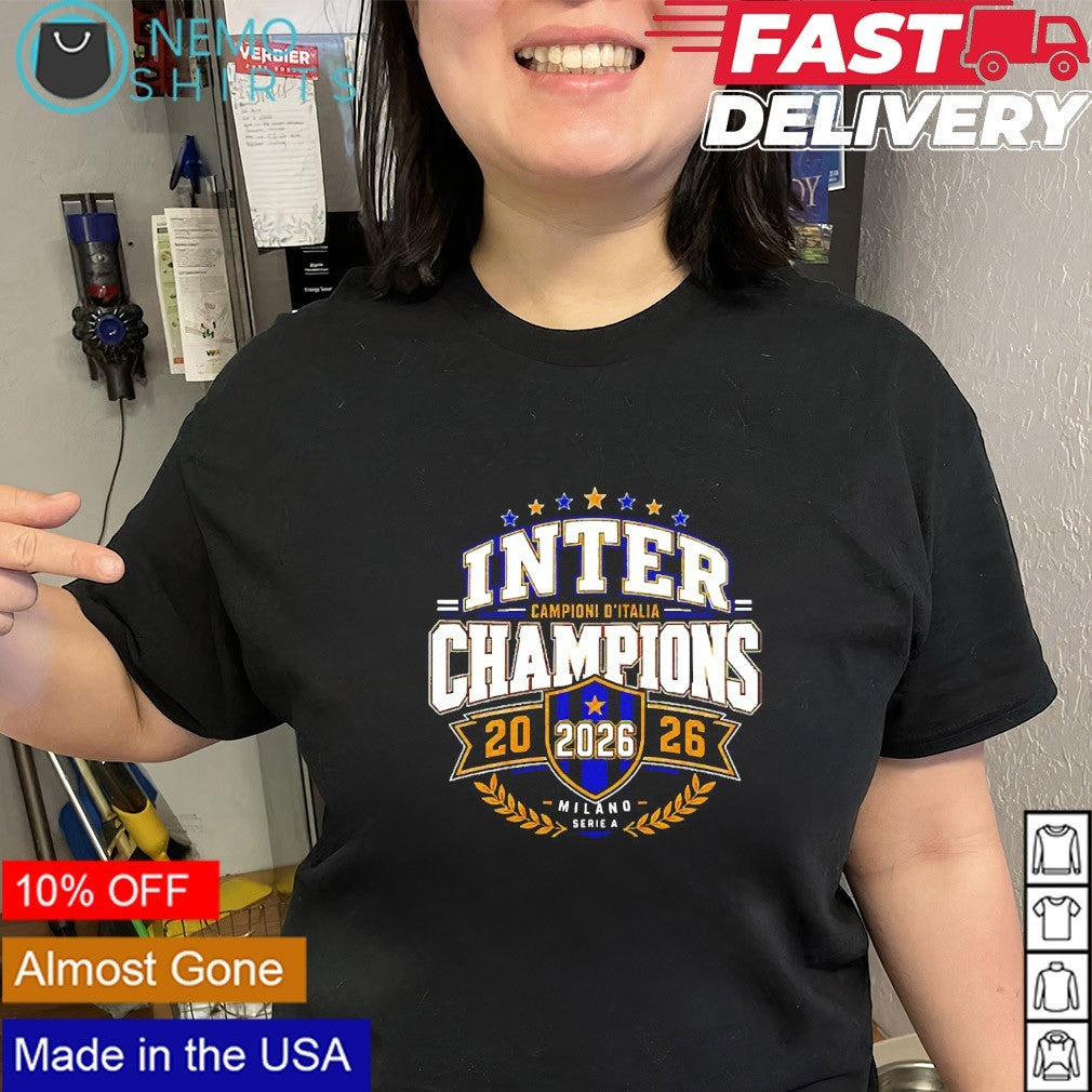 Campioni D’Italia Inter champions 2026 Milano Serie A shirt
