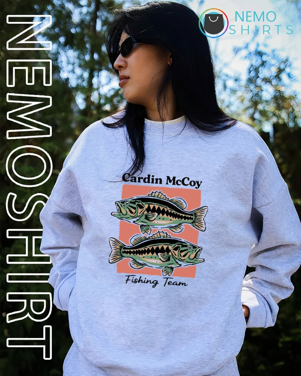 Cardin McCoy fishing team shirt