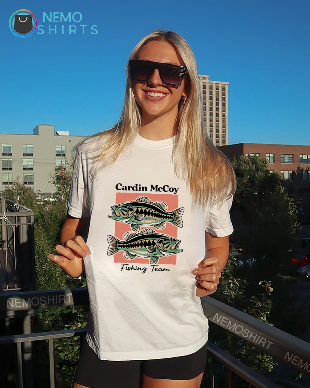 Cardin McCoy fishing team shirt