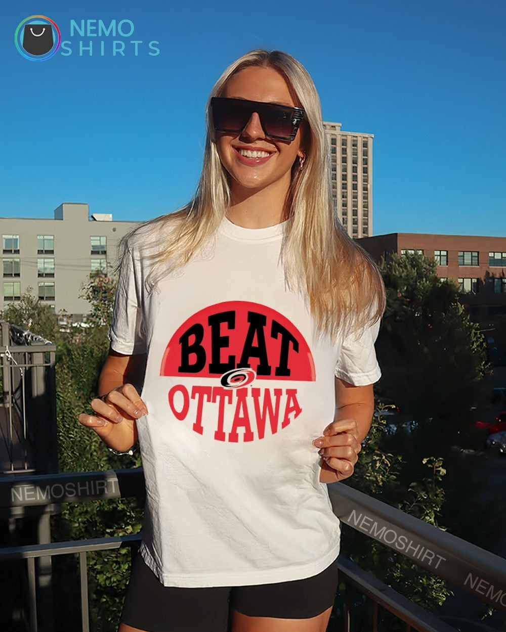 Carolina Hurricanes beat Ottawa Senators hockey shirt
