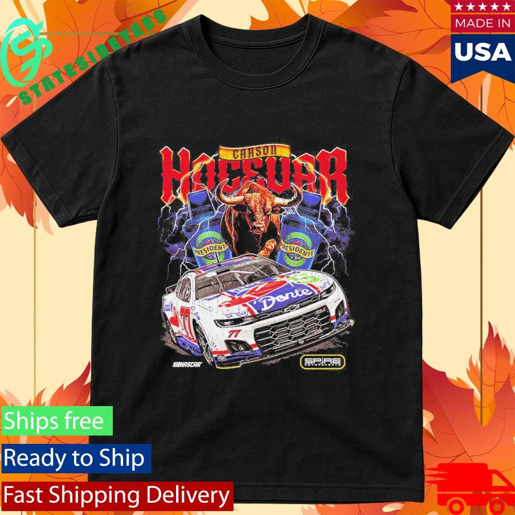 Carson Hocevar Spire Motorsports Black Chilis Car Shirt
