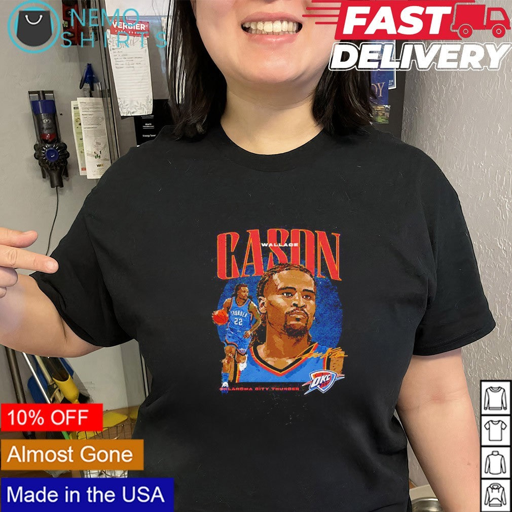 Cason Wallace Oklahoma City Thunder player collage graphic shirt