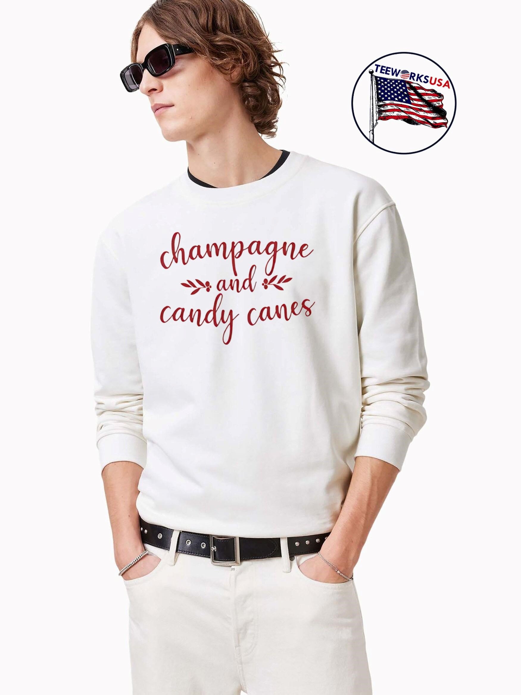 Champagne And Candy Canes shirt