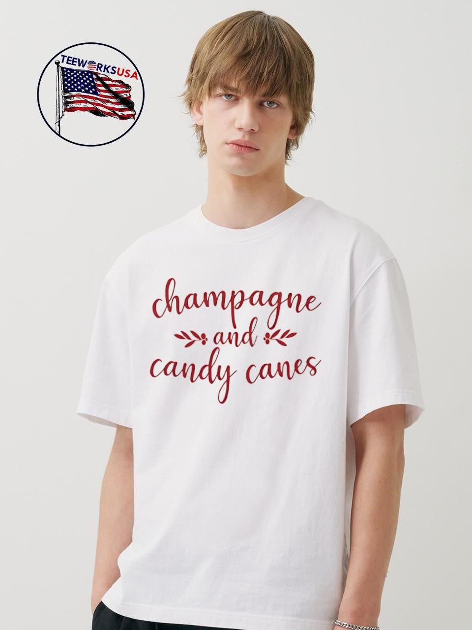Champagne And Candy Canes shirt