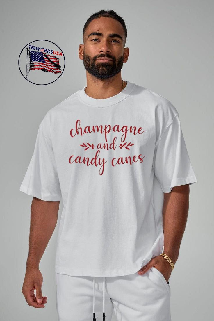 Champagne And Candy Canes shirt