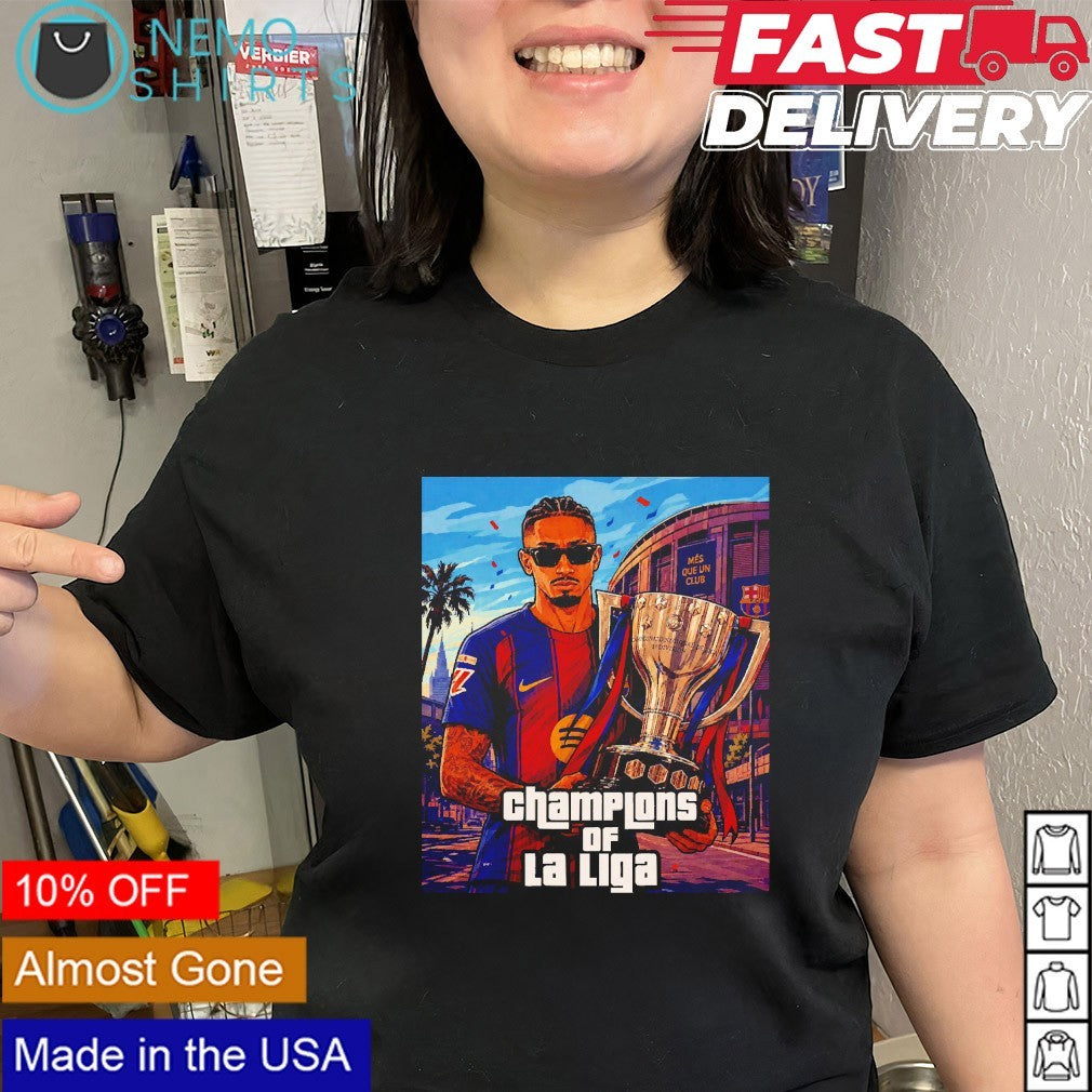 Champions of La Liga Barcelona FC shirt