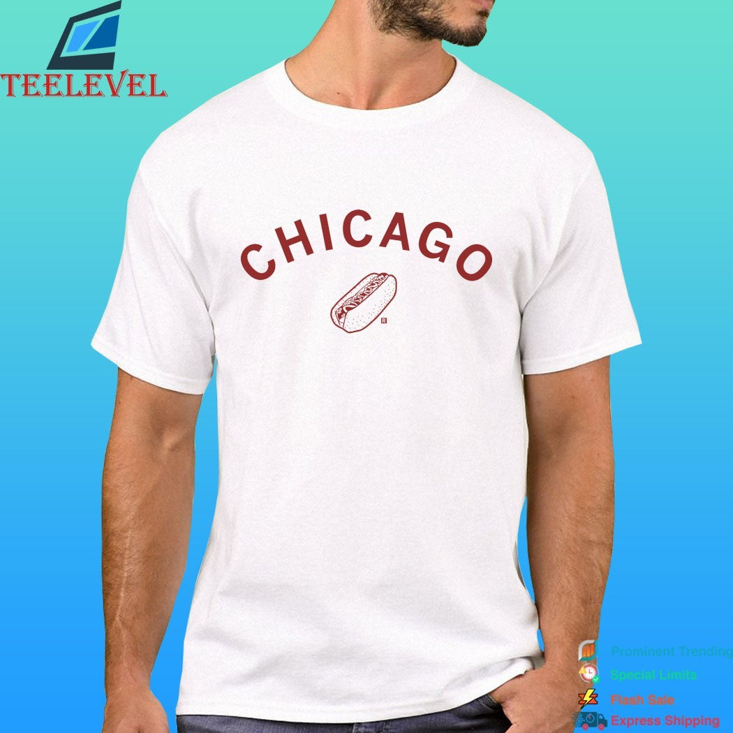 Chicago Hot Dog Curved Shirt