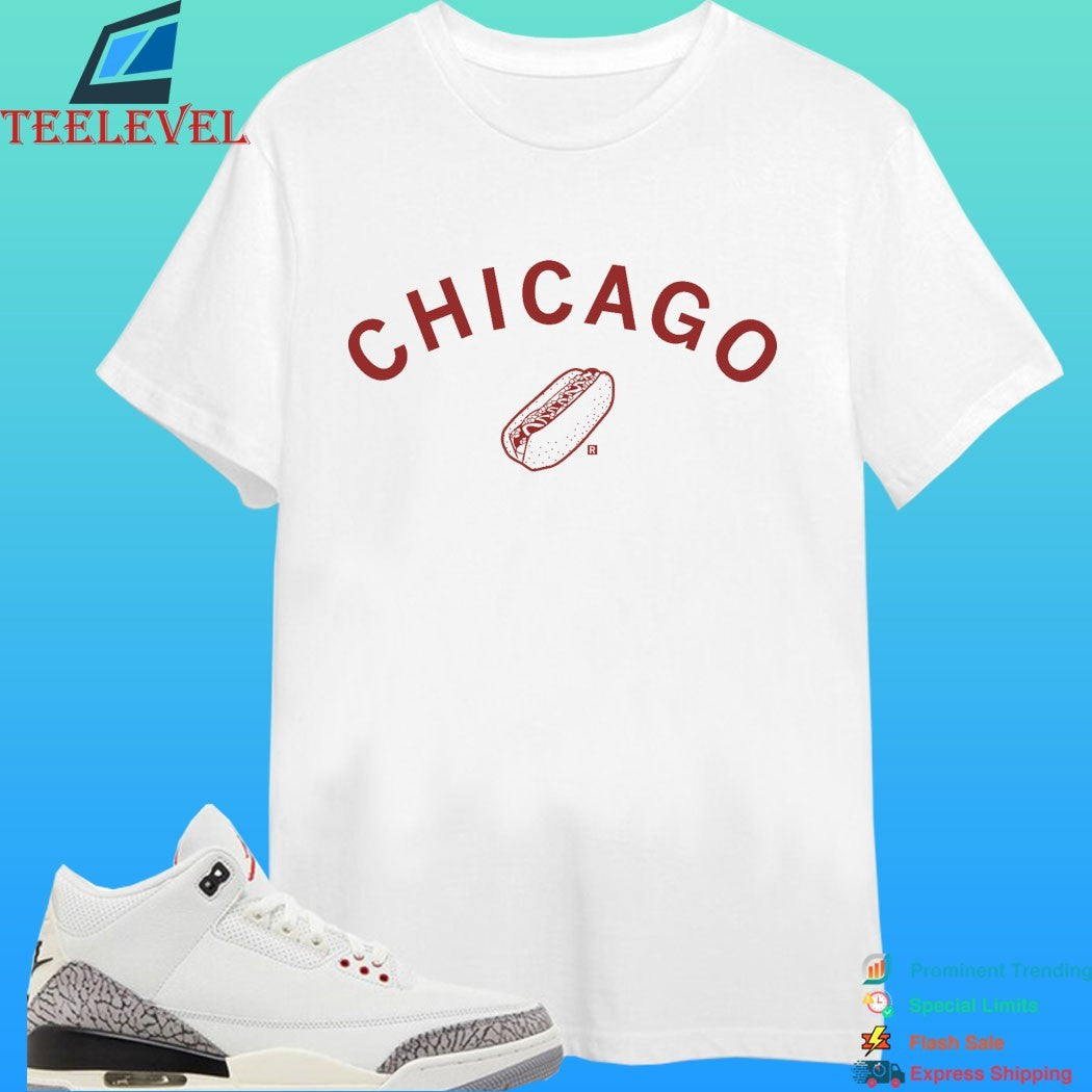 Chicago Hot Dog Curved Shirt