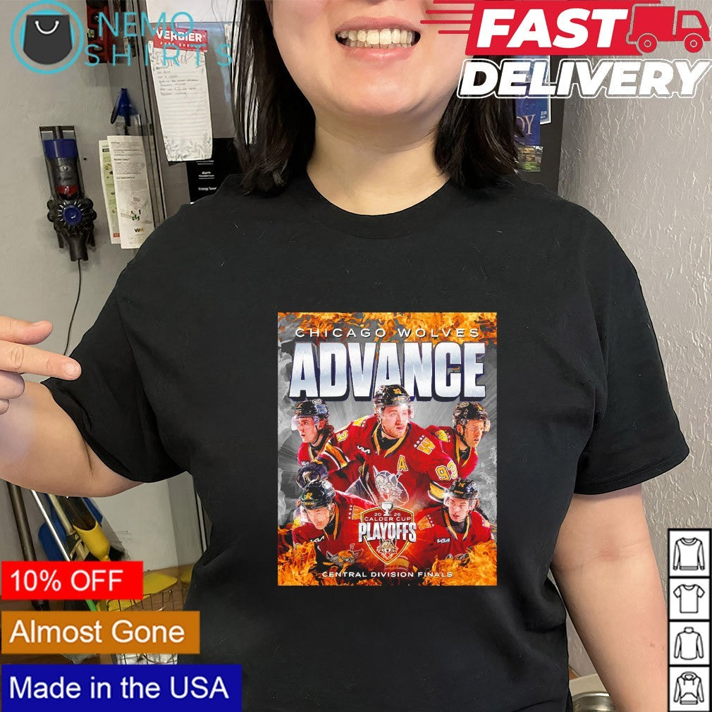Chicago Wolves 2026 Calder Cup Playoffs Central Division finals shirt