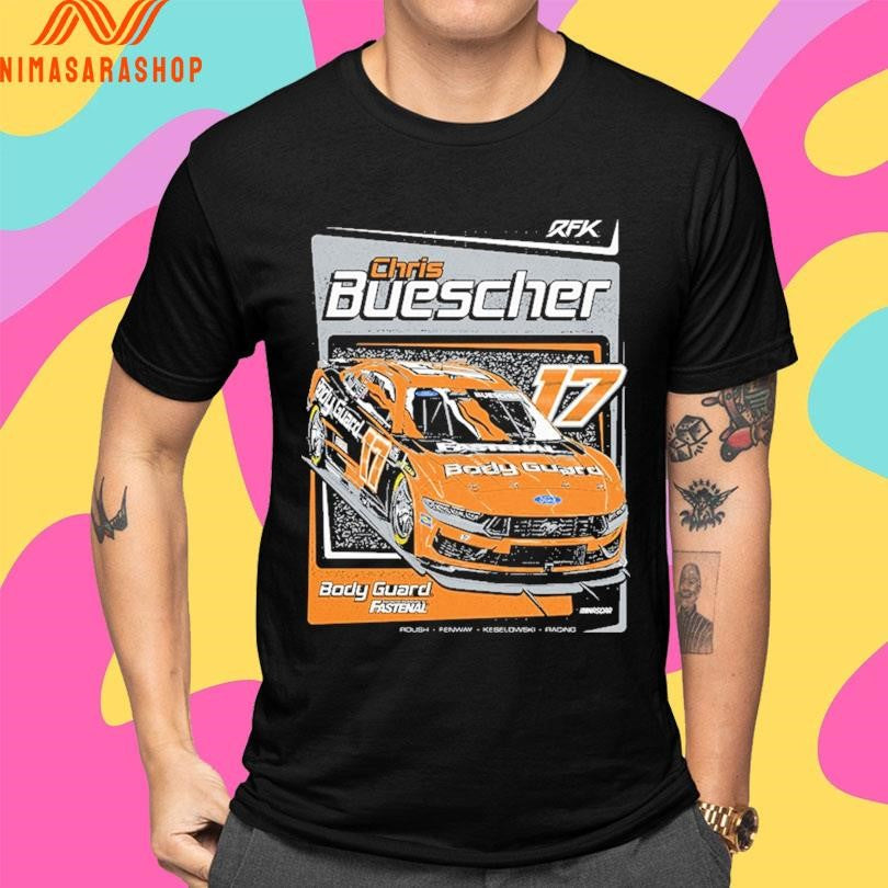 Chris Buescher 2026 17 Body Guard Shirts