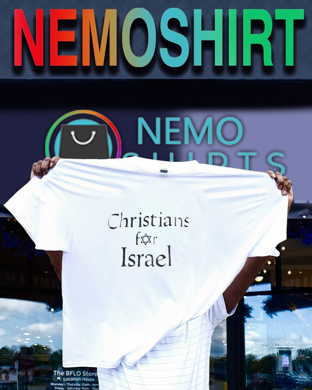 Christians for Israel flag shirt