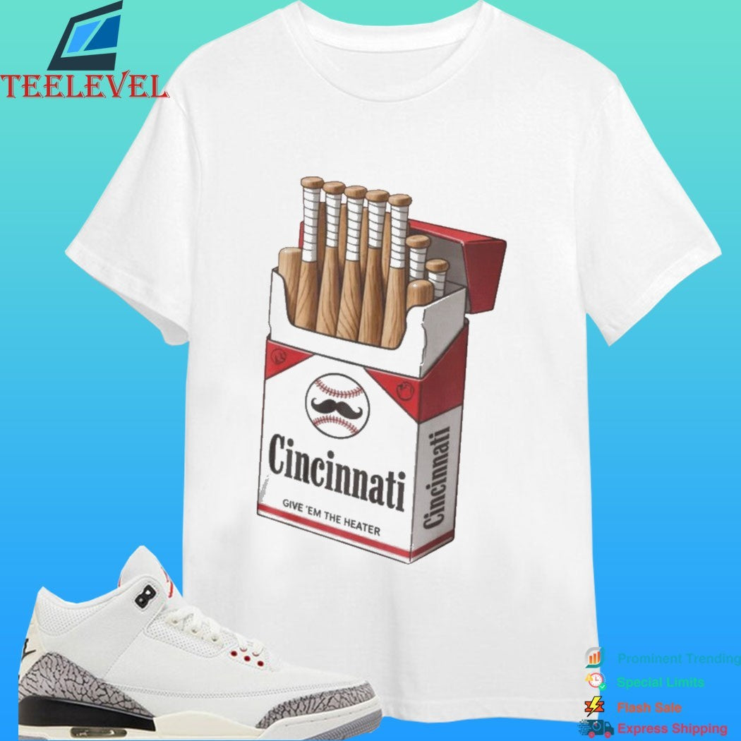 Cincinnati Baseball Bat Pack Reds Culture Jose Ramirez 50-50 Shirt