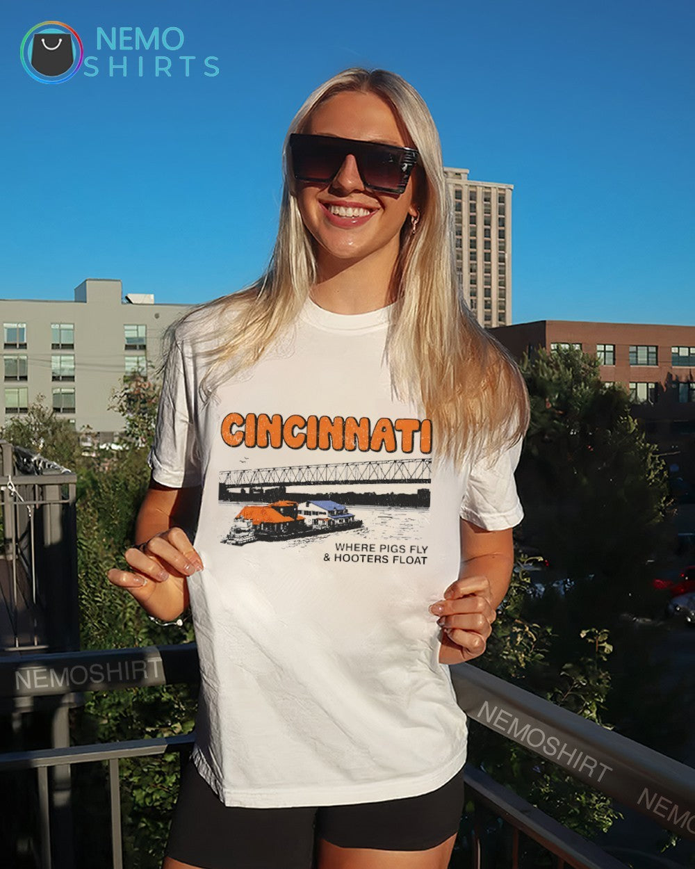 Cincinnati Cincy Where Hooters Float shirt