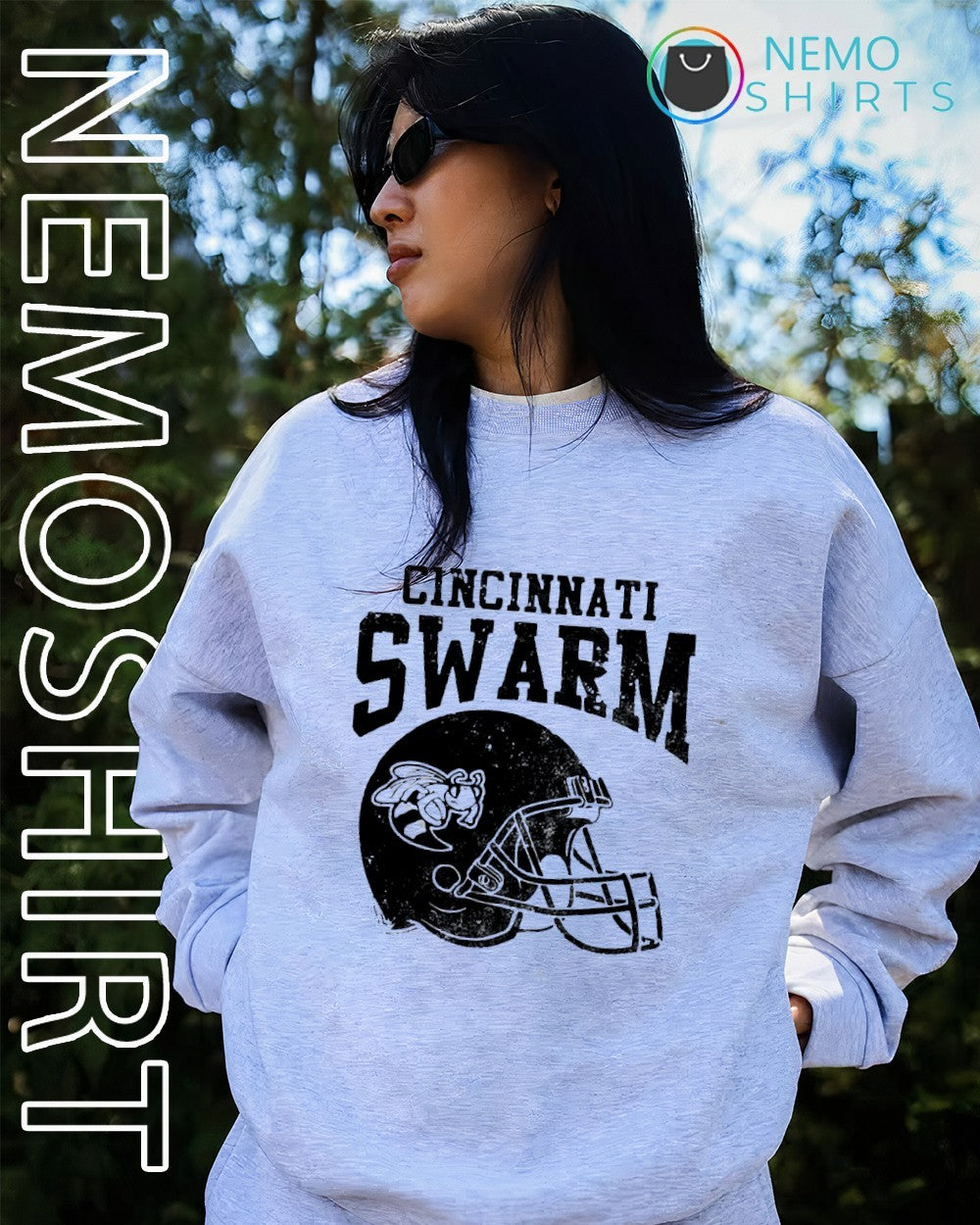 Cincinnati Swarm Hornet football helmet shirt