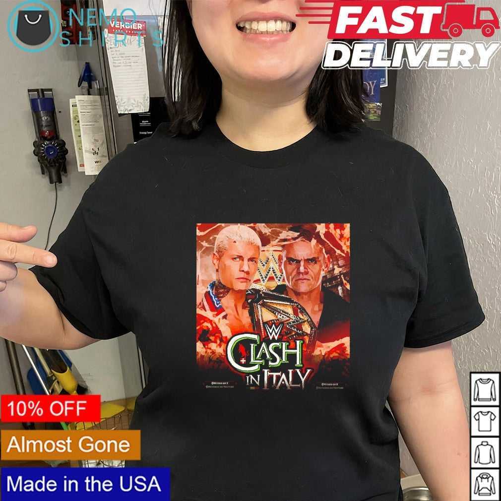 Clash in Italy Cody Rhodes and Gunther live on May 31st shirt