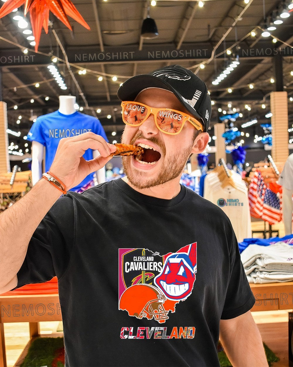 Cleveland sports teams Cavaliers Browns and Guardians logo shirt
