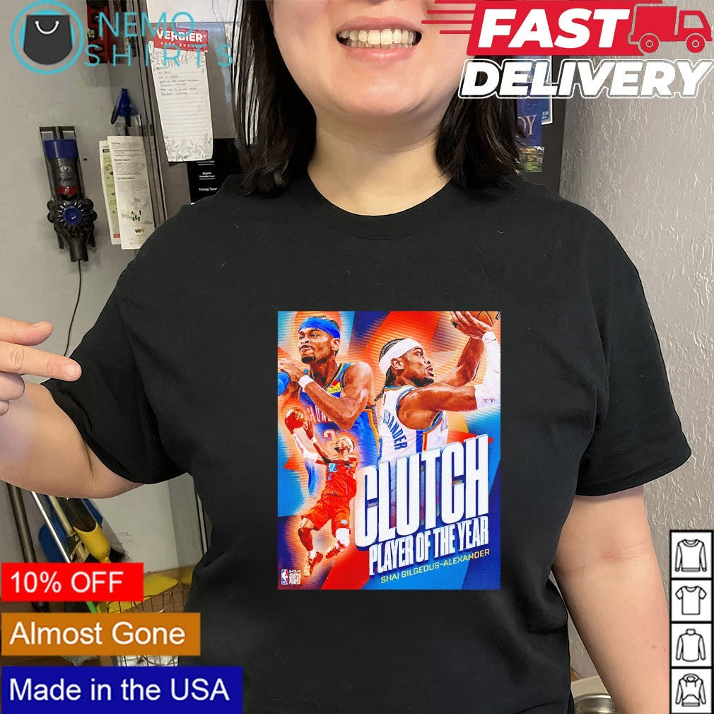 Clutch player of the year Shai Gilgeous-Alexander Oklahoma City Thunder collage shirt