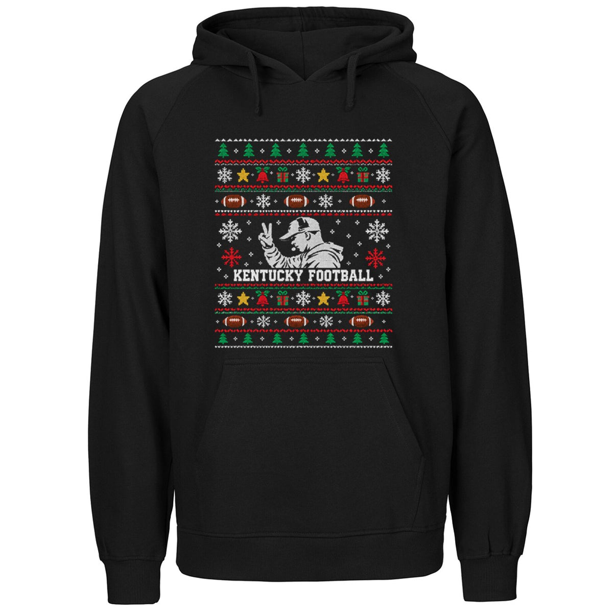 Coach Two Finger Kentucky Football Ugly Christmas Shirt
