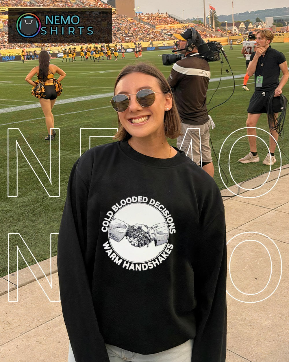 Cold blooded decisions warm handshakes shirt