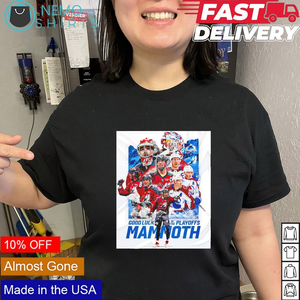 Colorado Avalanche good luck in the Playoffs vs Utah Mammoth shirt